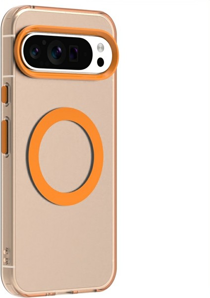 Google Pixel 9/ Pixel 9 Pro Kılıfı Için Magsafe Pc+Tpu+Pet Düşmeye Karşı Telefon Kılıfı ile Uyumlu (Yurt Dışından)