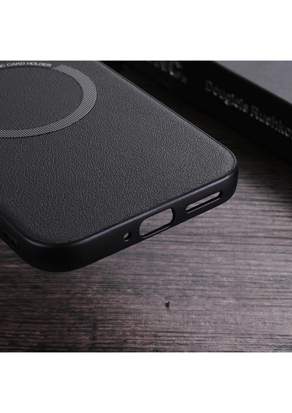 Google Pixel 9/pixel 9 Pro Kılıf Pu Deri+Tpu Arka Kapak Magsafe Kablosuz Şarj ile Uyumlu (Yurt Dışından)