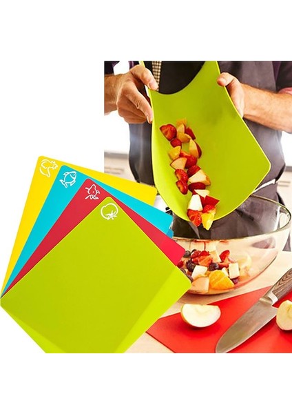 Gıda Sınıfı Pp Ince Plastik Kesme Tahtası Ev Tipi Kaymaz Ince Kesme Tahtası Açık Taşınabilir Kare Meyve Kesme Tahtası (Yurt Dışından)