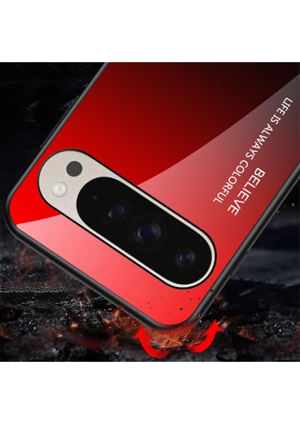 Google Pixel 9 Pro/9 Kılıf Çizilmez Temperli Cam + Pc+Tpu Telefon Kılıfı (Yurt Dışından)