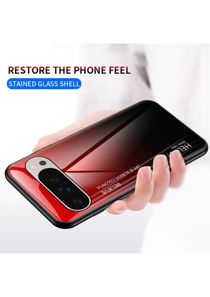 Google Pixel 9 Pro/9 Kılıf Çizilmez Temperli Cam + Pc+Tpu Telefon Kılıfı (Yurt Dışından)
