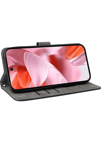 Google Pixel 9 Pro/pixel 9 Deri Kılıf Rfıd Engelleme Cüzdan Telefon Kılıfı Bilek Kayışı ile (Yurt Dışından)