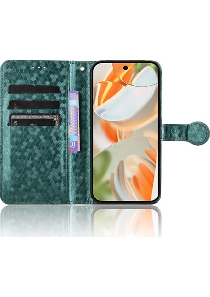 Google Pixel 9 Pro/pixel 9 Cüzdan Kılıf Nokta Desenli Baskı Pu Deri Telefon Kılıfı (Yurt Dışından)