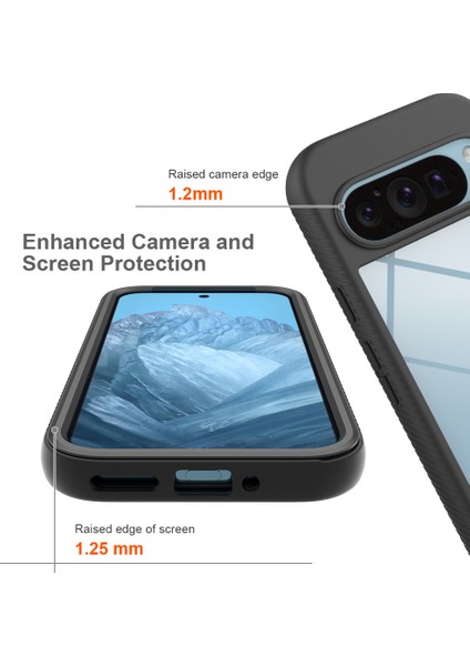 Google Pixel 9/pixel 9 Pro Kılıfı Pc+Tpu Şeffaf Telefon Kılıfı Pet Ekran Filmi Her Yönüyle Koruma Manyetik Kablosuz Şarj (Yurt Dışından) modelleri