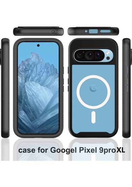 Google Pixel 9/pixel 9 Pro Kılıfı Pc+Tpu Şeffaf Telefon Kılıfı Pet Ekran Filmi Her Yönüyle Koruma Manyetik Kablosuz Şarj (Yurt Dışından) indirimleri