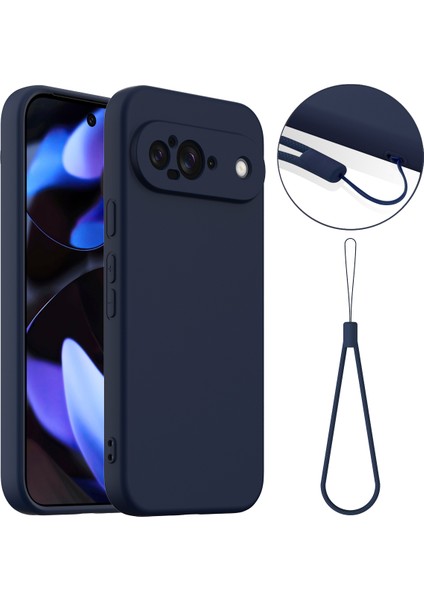Google Pixel 9 Kılıfı Için Magsafe Sıvı Silikon Telefon Kılıfı ve Askısı ile Uyumlu (Yurt Dışından)