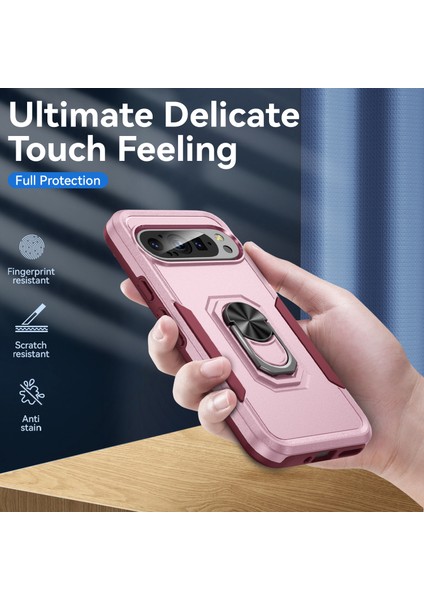 Google Pixel 9/pixel 9 Pro Kılıf Askeri Sınıf Halka Destek Pc+Tpu Telefon Kılıfı (Yurt Dışından) fırsatları