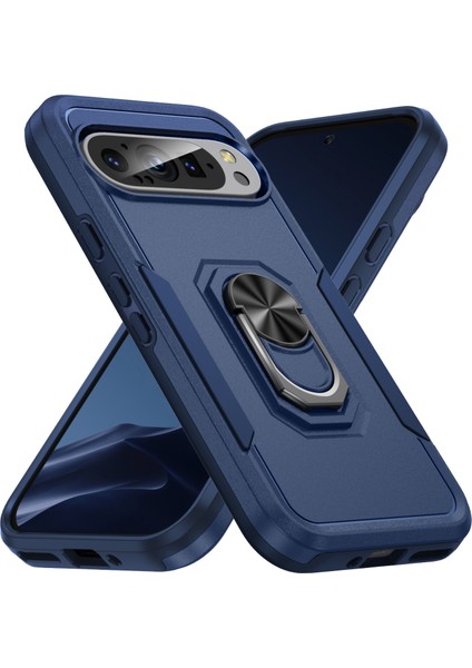 Google Pixel 9/pixel 9 Pro Kılıf Askeri Sınıf Halka Destek Pc+Tpu Telefon Kılıfı (Yurt Dışından)