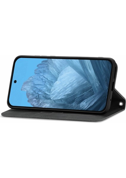 Google Pixel 10 Pro/ Pixel 10/ Pixel 9 Pro/ Pixel 9 Kılıf Cilt Dokunma Hissi Kart Yuvası Deri Telefon Kılıfı Standı Manyetik Emilim (Yurt Dışından) modelleri