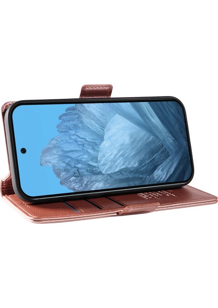 Google Pixel 9/ Pixel 9 Pro Kılıf Kart Tutucu Pu Deri + Tpu Iç Kabuk Telefon Kılıfı Için (Yurt Dışından)