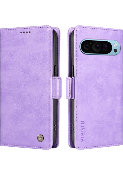 Google Pixel 9/ Pixel 9 Pro Kılıf Kart Tutucu Pu Deri + Tpu Iç Kabuk Telefon Kılıfı Için (Yurt Dışından)
