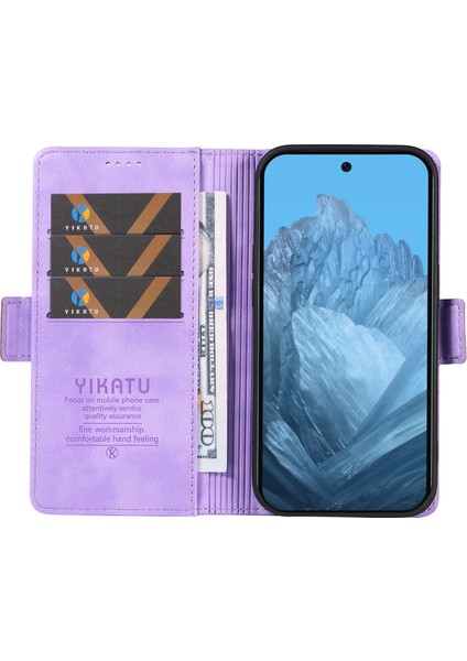 Google Pixel 9/ Pixel 9 Pro Kılıf Kart Tutucu Pu Deri + Tpu Iç Kabuk Telefon Kılıfı Için (Yurt Dışından)