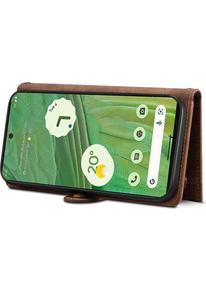 Google Pixel 9 Pro/pixel 9 Kılıf Fermuarlı Cüzdan Deri Standlı Telefon Kılıfı (Yurt Dışından)
