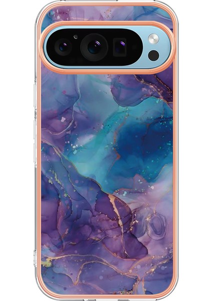 Google Pixel 9/pixel 9 Pro Tpu Mermer Desenli Kılıf Galvanik Kenar Telefon Kılıfı (Yurt Dışından) fiyatları