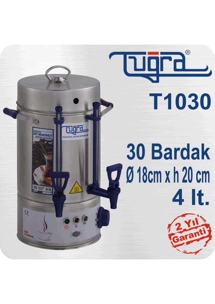 Çay Makinası 30 Bardak 4 Lt