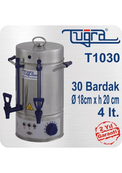 Çay Makinası 30 Bardak 4 Lt