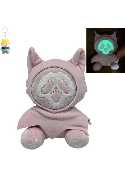 Ghostcat Yüzü Qcölüm Peluşoyuncak Çağlık Cadılar Bayramı Parlak Bebek (Yurt Dışından)