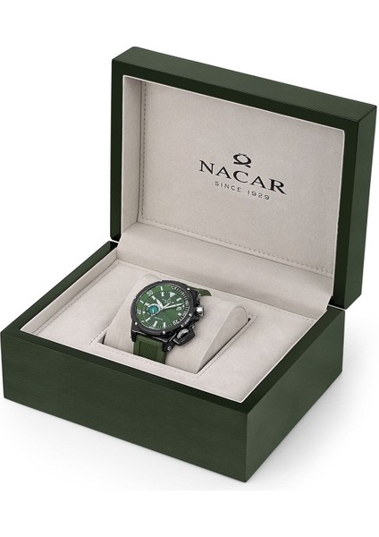 Safir Cam Spor Yeşil Erkek Kol Saati NC07-290699-BNS6