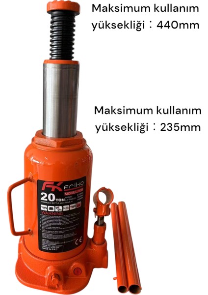 Frıko 20T Hidrolik Şişe Kriko