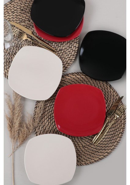 Noble Köşem Pasta Tabağı 22 cm 6 Adet - 030/650