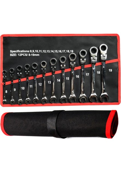 9mm Tarzı Metrik Esnek Kafalı Ratşet Anahtarı, Krom Vanadyum Çelik, Ratşetli Kombine Anahtar Anahtarı, Araba Bakımı Için (Yurt Dışından) modelleri