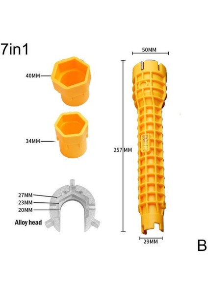 Açık Mavi Tarzı Banyo Lavabo Musluk Tesisat Boru Tamir Seti Mutfak Montaj Aracı (Yurt Dışından)