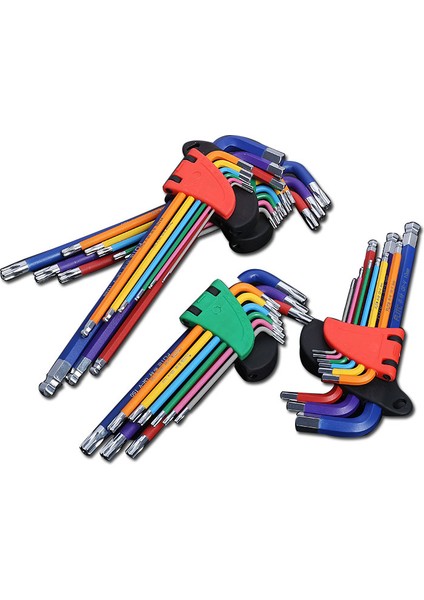 Torx Anahtar Seti Uzun Tarz Bisiklet Tamiri Için Allen Vida Uzun Kol Hex Anahtar Seti Allen Anahtarı Seti Için L Anahtar Kiti Hexagon Anahtarı El Aletleri (Yurt Dışından)