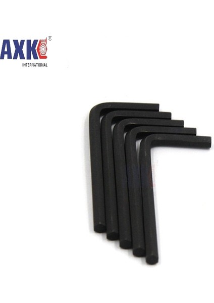 Siyah Kaplama Tarzı 0.9mm 10 Adet L Şekilli Altıgen Hex Anahtarı Karbon Çelik Allen Anahtarı (Yurt Dışından)