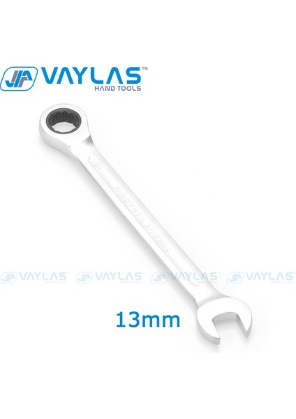 Vaylas Mat Cilalı Kombine Anahtar Sabit Kafa Ratchet 72T ve Açık Uç Yüksek Torklu Ispanyol Anahtar Onarım El Aracı (Yurt Dışından)