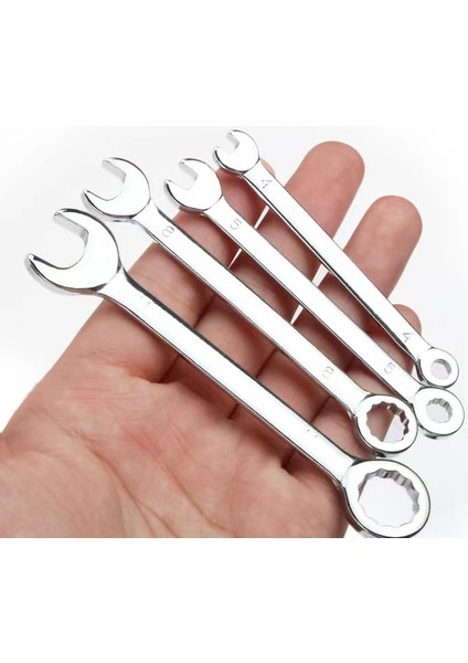 6mm-1 Adet Tarzı Mını Çift Kullanımlı Erik Çiçeği Açık Uç Anahtarı Cr-V Alaşım Paslanmaz Küçük Açık Kutu Uç Kombine Anahtar Kolay Saklanabilir (Yurt Dışından)