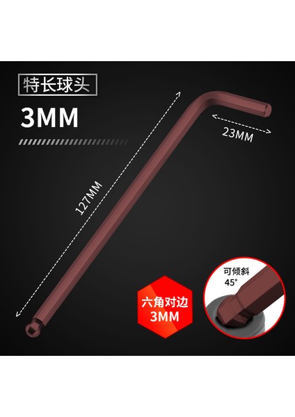 3mm 1 Adet Top Kafa Stili Yeşil L Şekilli Altıgen Anahtar Top Başlı Tek Anahtar El Aletleri (Yurt Dışından)