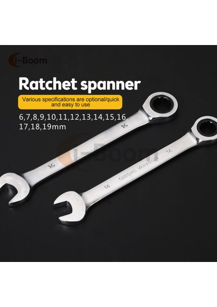 11MM Tarzı Evrensel Kıvrak Anahtar Kombine Anahtar Anahtarları Dişli Halka Araba Tamir Aracı Kolu Krom Vanadyum Aracı (Yurt Dışından) fırsatları