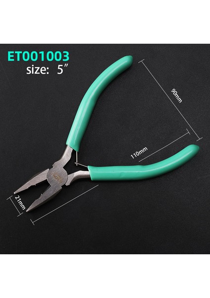 ET001003 Tarzı Elecall Çok Fonksiyonlu Kesici Kırıcı Pense Donanım Mini Araç Pense Cımbız Kelepçeler Çok (Yurt Dışından)
