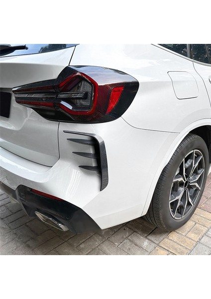 Araba Karbon Fiber Arka Tampon Ayırıcı Spoiler Arka Kanatlı Hava Menfezi Trimi Bmw X3 G01 Lcı M Sport 2022-2023 (Yurt Dışından)