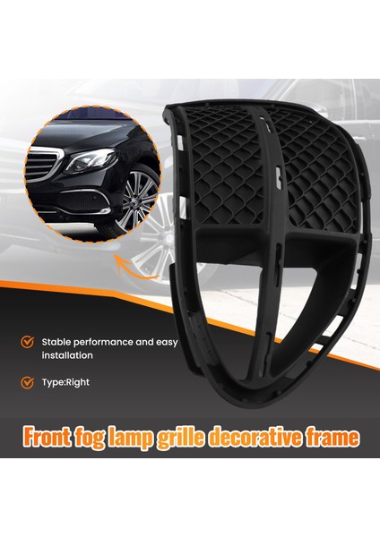 Araba Ön Sağ Sis Lambası Izgara Kapağı Trim Çerçevesi 2128852022 Mercedes Benz E Sınıfı W212 2009-2016 (Yurt Dışından)
