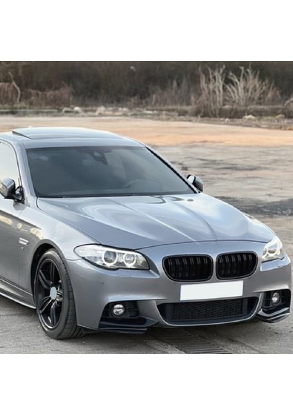 Araba Parlak Siyah Ön Ön Tampon Açı Difüzör Splitter Spoiler Koruyucu Bmw 5 Serisi Için F10 F11 M Spor 2011-2017 (Yurt Dışından)