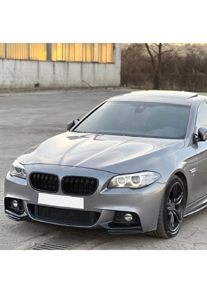 Araba Parlak Siyah Ön Ön Tampon Açı Difüzör Splitter Spoiler Koruyucu Bmw 5 Serisi Için F10 F11 M Spor 2011-2017 (Yurt Dışından)