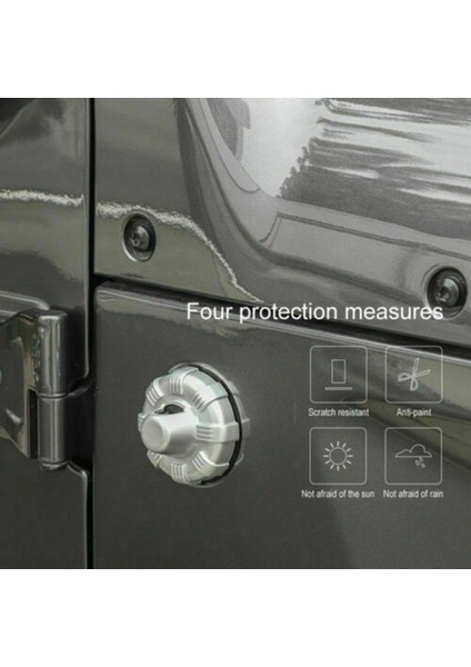 Anten Taban Kapağı Jeep Wrangler Jk Jku Jl Gladyatör Jt Dış Parçaları Anten Taban Kapağı Trim Modifikasyonu Gümüş (Yurt Dışından)