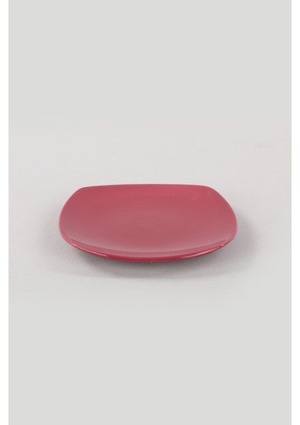 Yılbaşı Carmen Kırmızı Köşem Pasta Tabağı 22 cm 6 Adet indirimleri