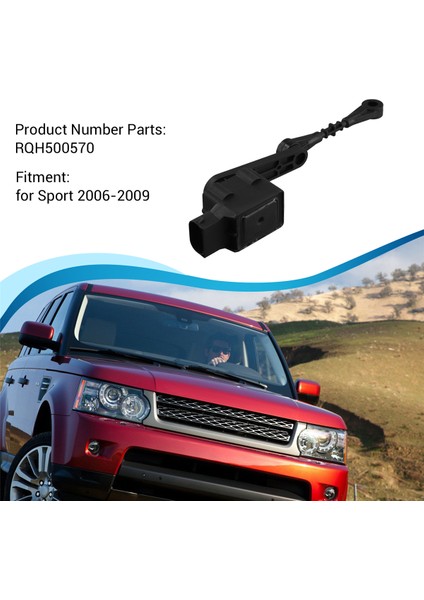 Araba Ön Sol Yükseklik Sensörü Far Seviye Sensörü RQH500570 Land Rover Range Rover Sport 2006-2009 Için (Yurt Dışından)