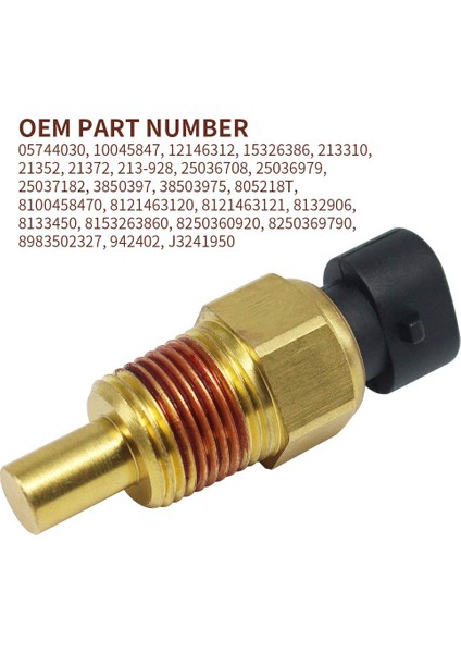 Yeni Motor Soğutma Suyu Sıcaklık Sensörü 213-928 1988-2006 Chevrolet Gmc ve Pontiac 15326386 (Yurt Dışından)