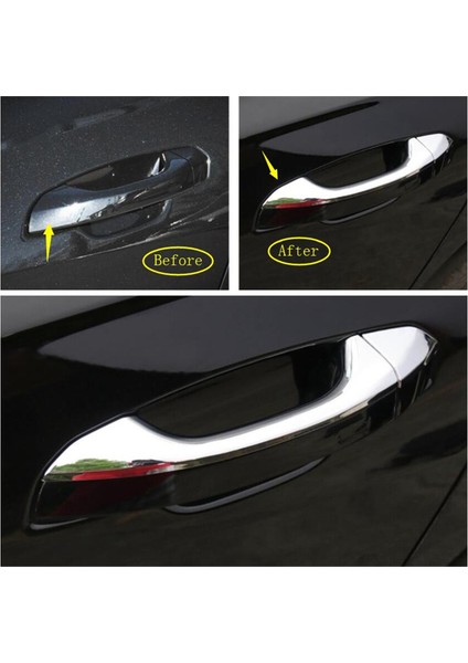 Araba Dış Kapı Kulp Kılıfı Trim Abs Etiket Dekorasyon Aksesuarları Audi A6 2019 2020 2021 B (Yurt Dışından)
