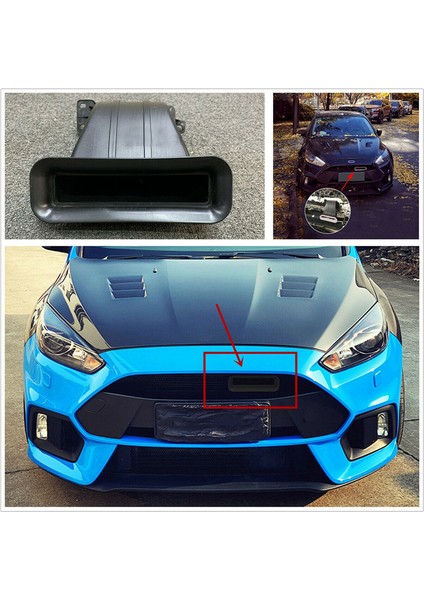 Ford Focus Için Hava Girişi Tuyere Emme Rs St Hatchback 4d Sedan 5d Mk3 Mk3.5 Araba Modifikasyonu 2012-2018 Siyah (Yurt Dışından)