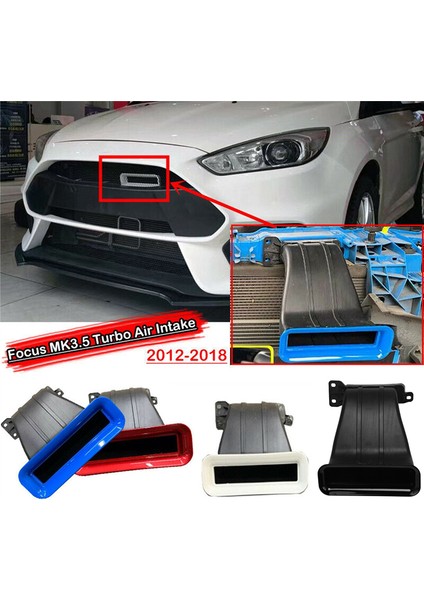 Ford Focus Için Hava Girişi Tuyere Emme Rs St Hatchback 4d Sedan 5d Mk3 Mk3.5 Araba Modifikasyonu 2012-2018 Siyah (Yurt Dışından)