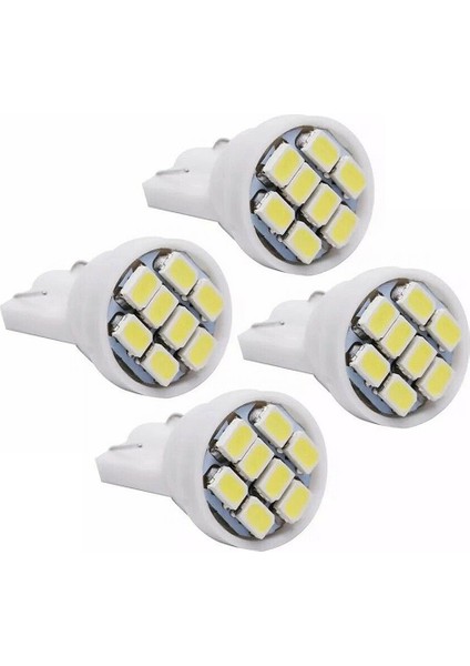 50 Adet T10 8smd Parlak Beyaz LED Iç Ampuller W5W 194 158 168 2825 6000K (Yurt Dışından)