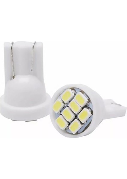 50 Adet T10 8smd Parlak Beyaz LED Iç Ampuller W5W 194 158 168 2825 6000K (Yurt Dışından)