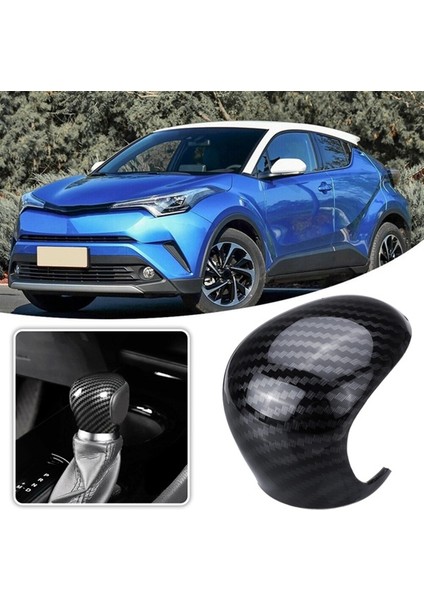 Toyota Chr Için C-Hr 16-19 Karbon Fiber Vites Topuzları Vites Kolu Vites Süslemeleri Kapak Trim (Yurt Dışından)