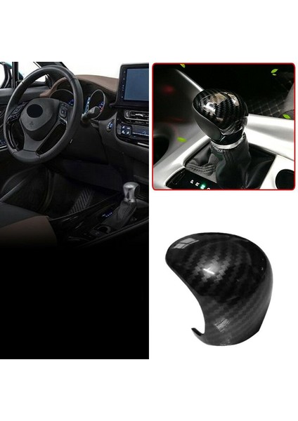 Toyota Chr Için C-Hr 16-19 Karbon Fiber Vites Topuzları Vites Kolu Vites Süslemeleri Kapak Trim (Yurt Dışından)