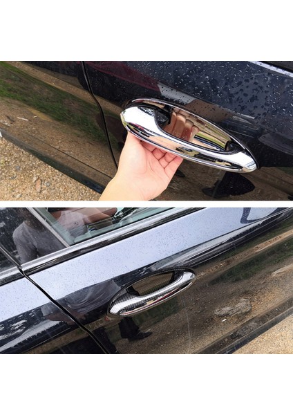 Araba Kapı Kulp Kılıfı Trim Dekoratif Sticker Toyota gr Supra A90 2018-2021 Dış Aksesuarlar, Karbon Fiber 2 Adet (Yurt Dışından)