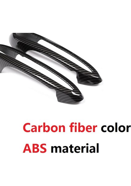Araba Kapı Kulp Kılıfı Trim Dekoratif Sticker Toyota gr Supra A90 2018-2021 Dış Aksesuarlar, Karbon Fiber 2 Adet (Yurt Dışından)